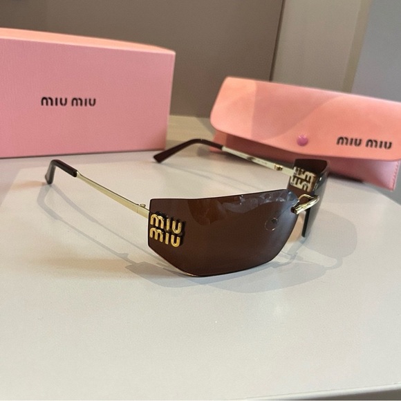Miu Miu Brown Sunglasses main image 4